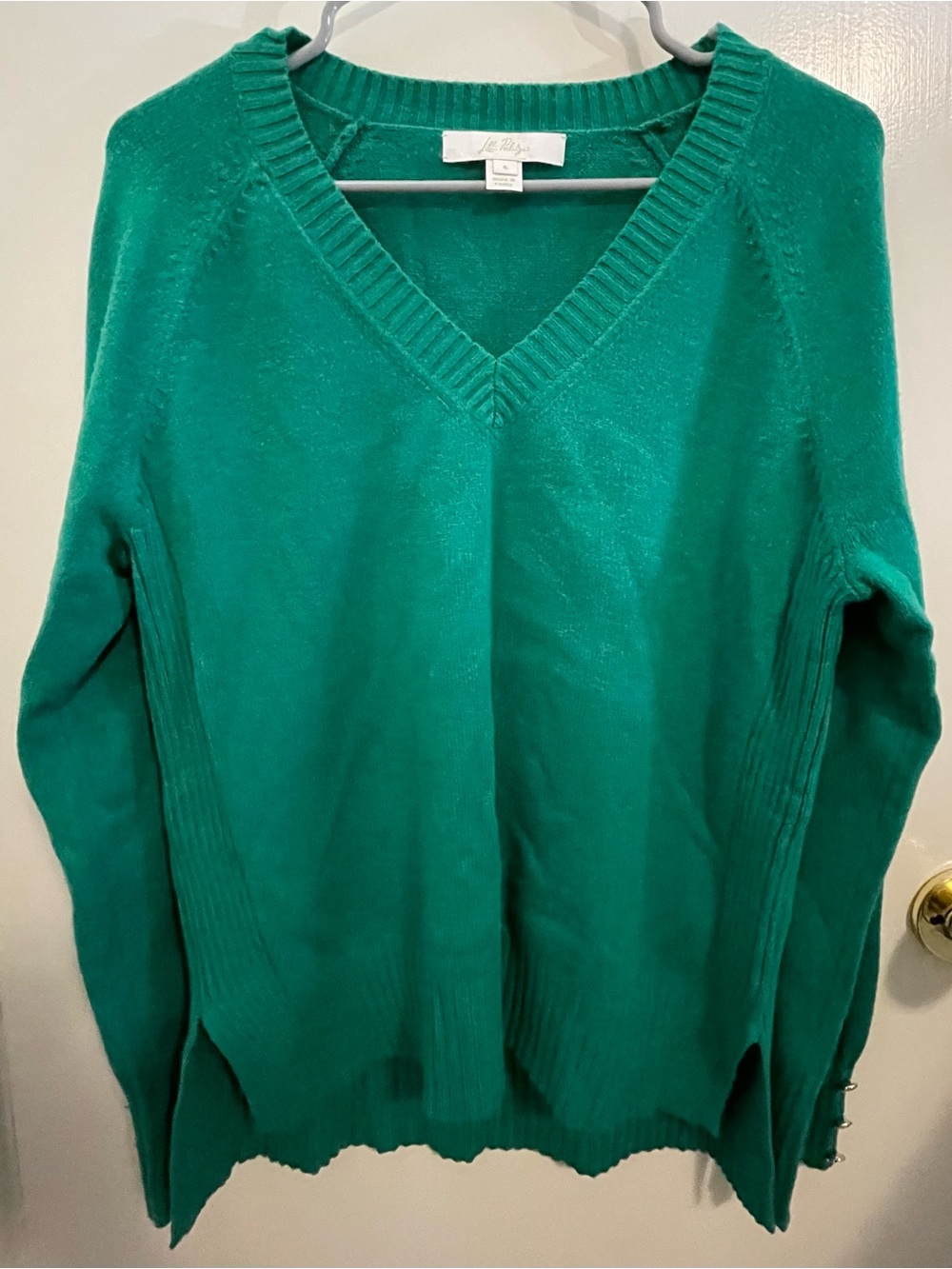 Lilly Pulitzer Emerald Green V-Neck Sweater